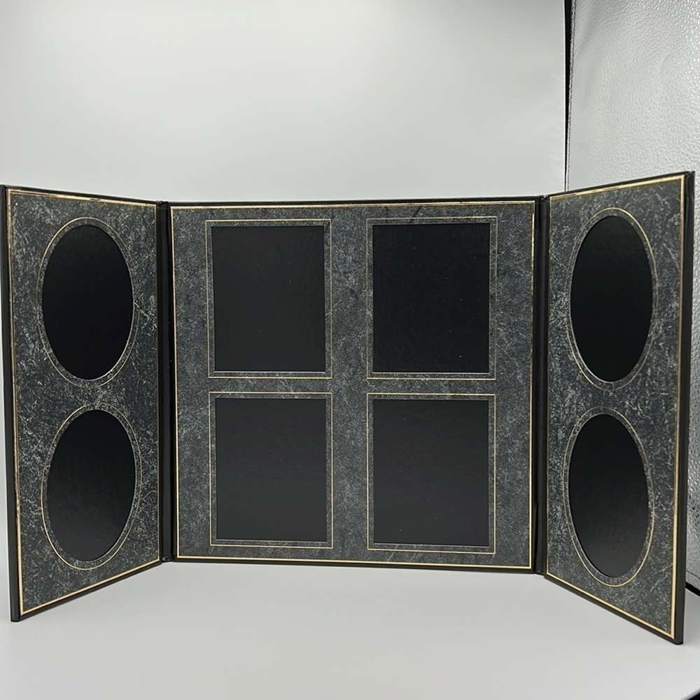 BLACK GRAY & GOLD 8-WAY PICTURE HOLDER TAP LOOMIS